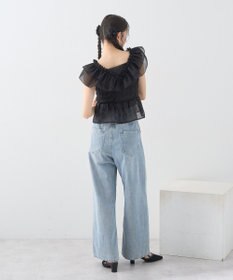 earth music&ecology タックホックデニムパンツ