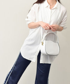 INTER-CHAUSSURES 【ANDREA CARDONE】ウェーブカットレザーハンドバッグ