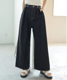 earth music&ecology タックホックデニムパンツ