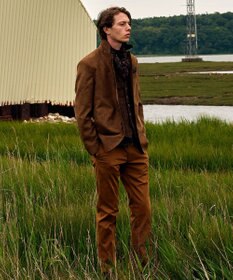 JOSEPH ABBOUD 【キングサイズ・軽量/スウェードタッチ/撥水】ライトスウェード ジャケット