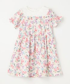 ANY KIDS オン・オフショルダー チューリップ ワンピース