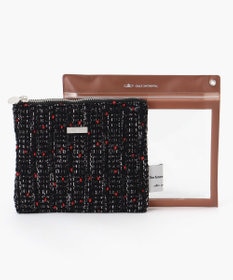 GRACE CONTINENTAL Fabricフラットポーチ-AW