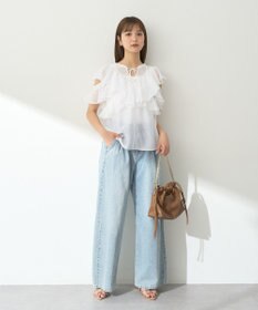 earth music&ecology タックホックデニムパンツ