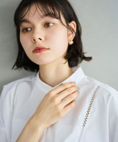 #Newans 【洗える/セットアップ可能】ハシゴレースビブデザインシャツ