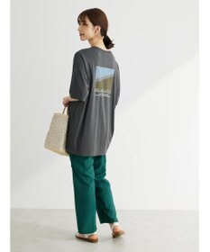 Green Parks バックフォトプリント半袖チュニック