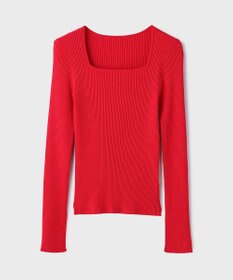 GRACE CONTINENTAL ハイゲージリブニットトップ