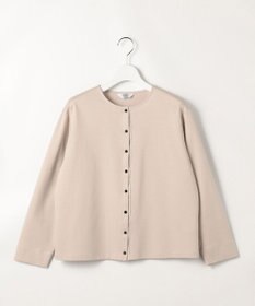 J.PRESS LADIES S 40Gポンチ クルーネック カーディガン