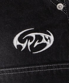 WEGO 【ユニセックス着用ITEM】ダブルニーロゴデニムショーツ