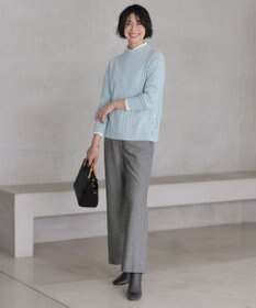 J.PRESS LADIES L WOOL BLEND AIR ハイネック ニット
