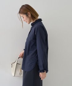 YECCA VECCA イージケアフリルカラーシャツ