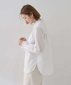 YECCA VECCA イージケアフリルカラーシャツ