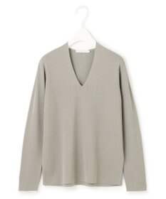 ICB 【洗える】 シンセティックフルニードル Vネックプルオーバー