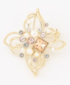 ANY SIS フルールビジュー調 ブローチ