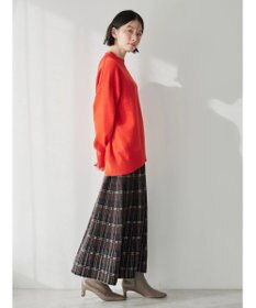 AMERICAN HOLIC ニットプリーツライクチェックスカート