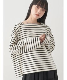 earth music&ecology スクエアボーダープルオーバー