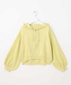 Feroux 【UVカット・接触冷感】パフスリーブニット パーカー