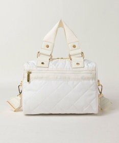 LeSportsac MINI SATCHEL BAG/ピュアホワイトキルト