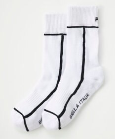 FILA GOLF／marie claire 【FILA GOLF】ライン入りクルーソックス