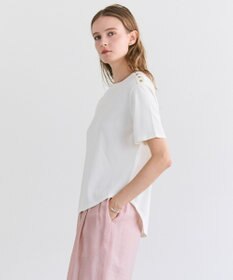 BEIGE， NADIA / ストレッチ メタルボタンニット