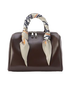 MOONBAT FURLA シルク100% モノグラム柄 菱形スカーフ