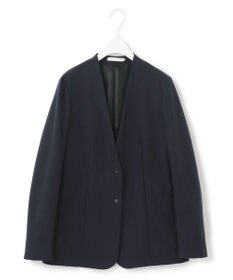 ICB 【UVカット・洗える】4WAYストレッチタフタ ノーカラージャケット