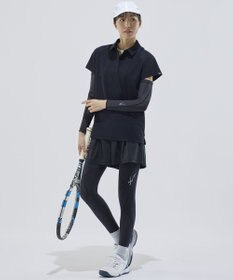CW-X 【WOMEN】 CW-X ストレッチポロシャツ スポーツウェア 半袖 3分袖 メッシュ素材 ムレにくい 夏 レディース DLY131 /ワコール