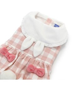 PET PARADISE ペットパラダイス うさぎ バルーン ワンピース 《チェック柄》 小型犬