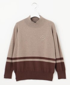 23区GOLF 【WOMEN/EC限定】カラーブロック モックニット
