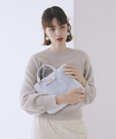 Maison de FLEUR 【限定カラーあり】フェイクファー中仕切りバッグ
