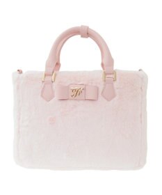 Maison de FLEUR 【限定カラーあり】フェイクファー中仕切りバッグ