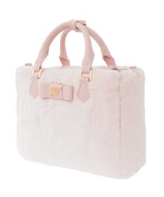 Maison de FLEUR 【限定カラーあり】フェイクファー中仕切りバッグ