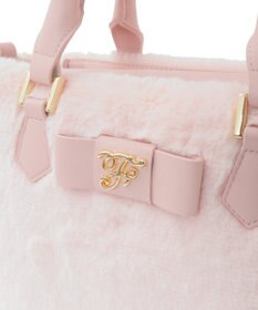 Maison de FLEUR 【限定カラーあり】フェイクファー中仕切りバッグ