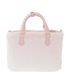 Maison de FLEUR 【限定カラーあり】フェイクファー中仕切りバッグ