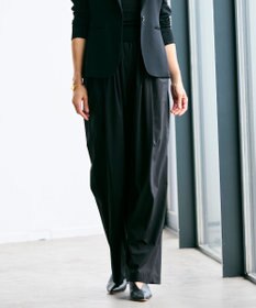 BEIGE， 【洗える/セットアップ対応】SPIGA / イージータックワイドパンツ Black