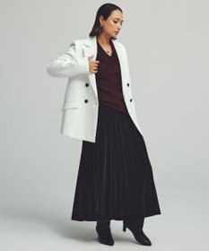 ICB L 【CLASSY.1月号掲載・洗える】ラミネートプリーツ スカート