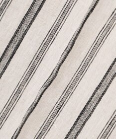 23区 【洗える】リネンストライプ ワイド パンツ