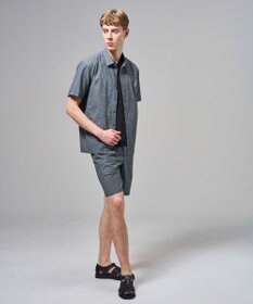 JOSEPH HOMME 【新型】トリコサッカーストレッチ　 レギュラーカラー半袖シャツ