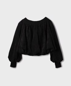 GRACE CONTINENTAL バルーンモールカットカーディガン