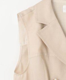 GRACE CONTINENTAL リネンタッチダブルブラウス