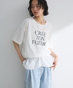 Green Parks ウエストドロストドッキングロゴプルオーバー