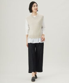 J.PRESS LADIES 【WEB限定】レイヤードフレアー カットソー