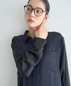 YECCA VECCA ヴィンテージサテンシャツワンピース