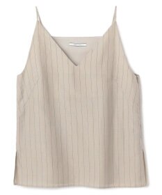 BEIGE， ERYTH / リネンストライプ キャミソール