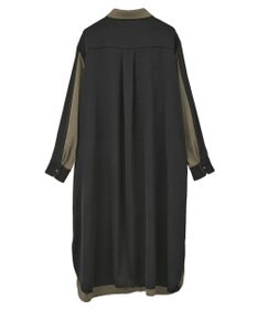 YECCA VECCA ヴィンテージサテンシャツワンピース