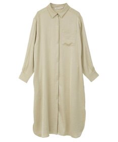 YECCA VECCA ヴィンテージサテンシャツワンピース