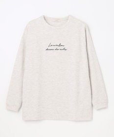 ANY 【UVケア】アソートロゴプリント ロングスリーブTシャツ
