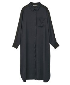 YECCA VECCA ヴィンテージサテンシャツワンピース