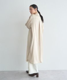 YECCA VECCA ヴィンテージサテンシャツワンピース