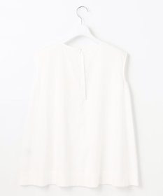 UNFILO 【撥水】レーヨン麻ライト刺繍ブラウス