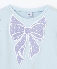 ANY KIDS ドットリボン 長袖Tシャツ